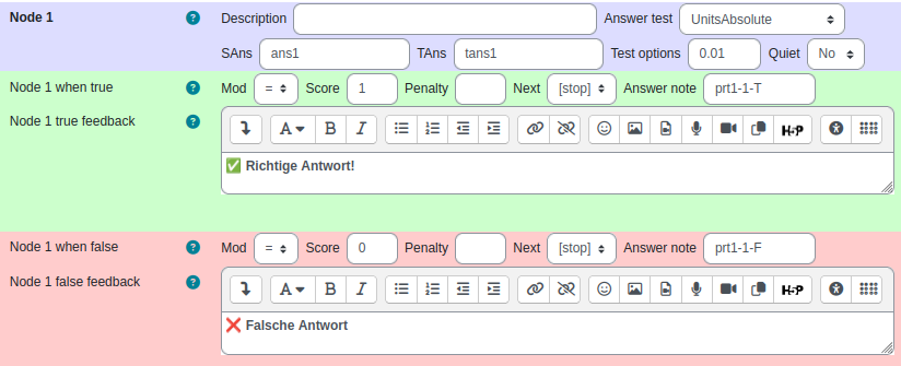 Screenshot: STACK feedback prt node